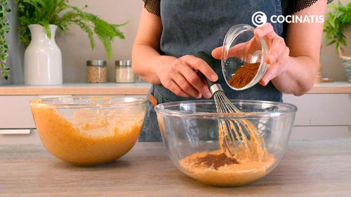 Receta de magdalenas de calabaza, chocolate y nueces  paso 4