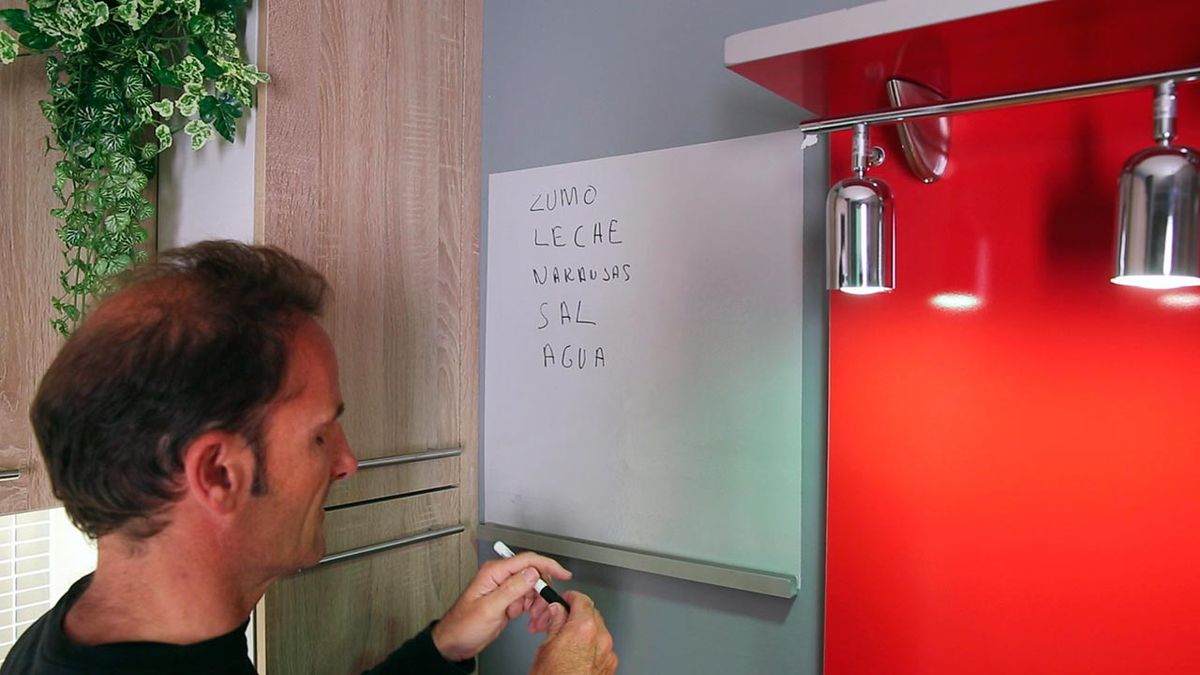 Hacer una pizarra para rotuladores paso 12