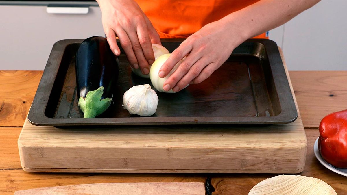 Receta de escalivada de verduras asadas  paso 1