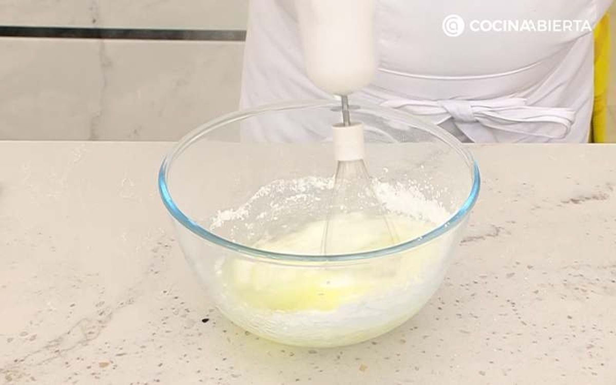 Mezcla hasta queden bien integrados