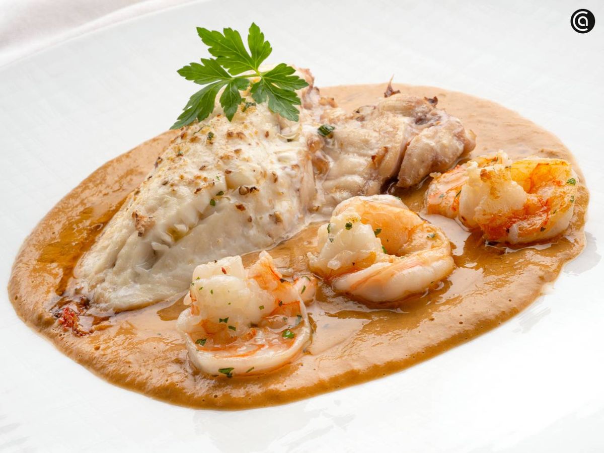 Itsaskabra con salsa de mejillones y langostinos, la receta de Karlos Arguiñano