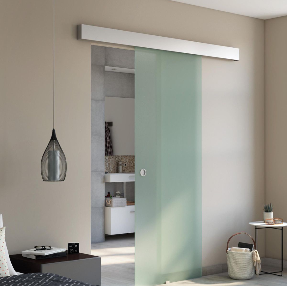 puerta corredera bano leroy