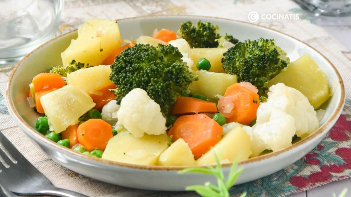 Plato de panaché de verduras