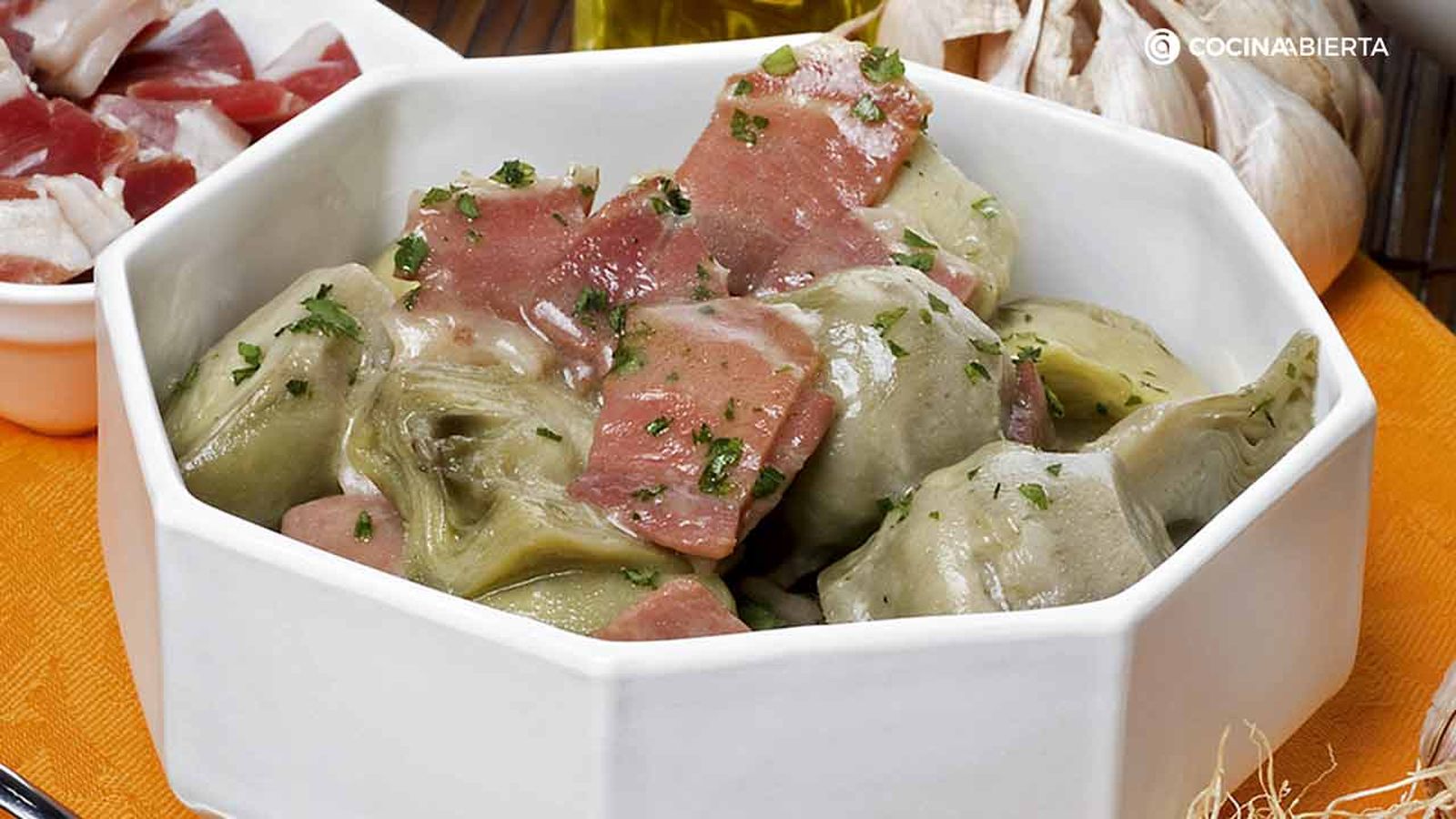 alcachofas con jamon