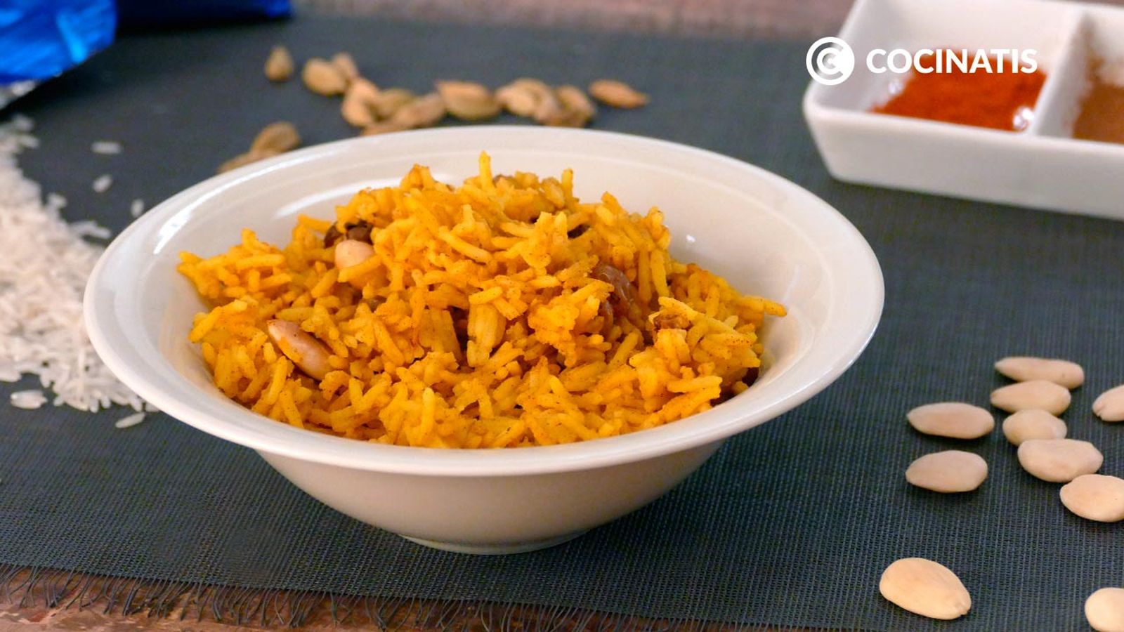 Receta de arroz basmati con curry y pimienta