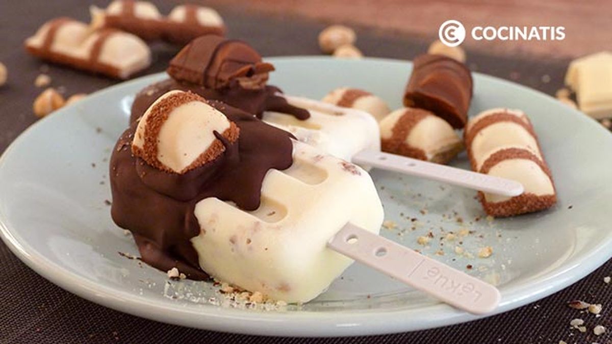 Receta de helados de Kinder Bueno   paso 7