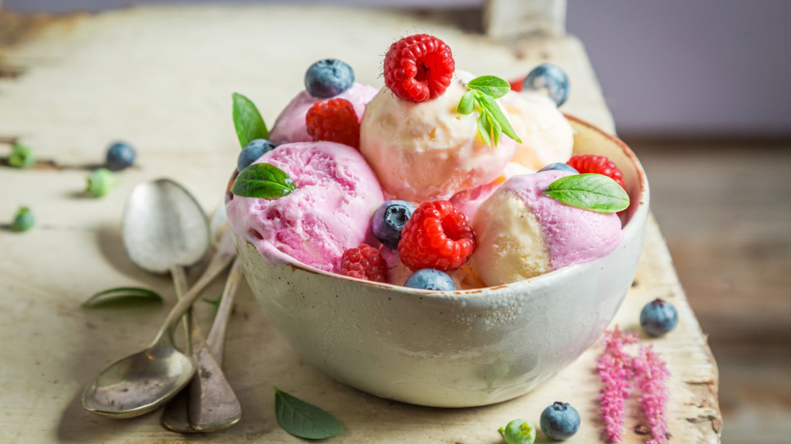 helado frutas casero