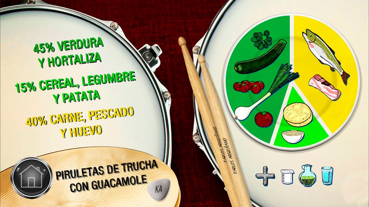 piruletas trucha plato