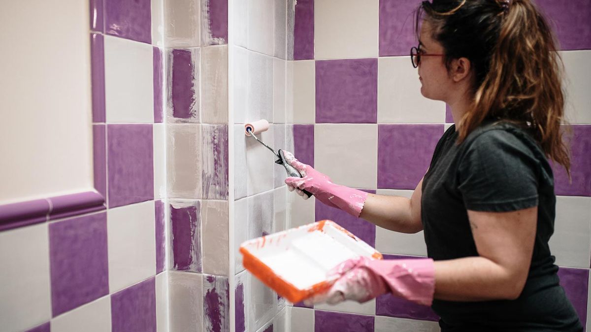 como pintar azulejos bano cocina