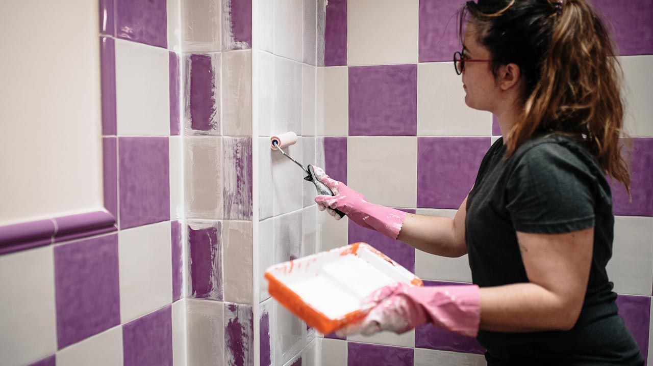 como pintar azulejos bano cocina