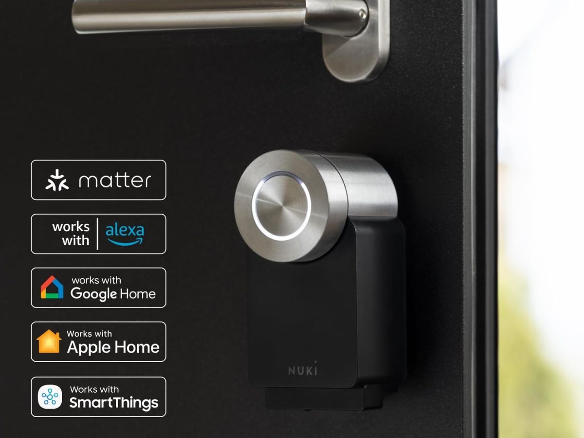 Cerradura inteligente Nuki Smart Lock de color negro
