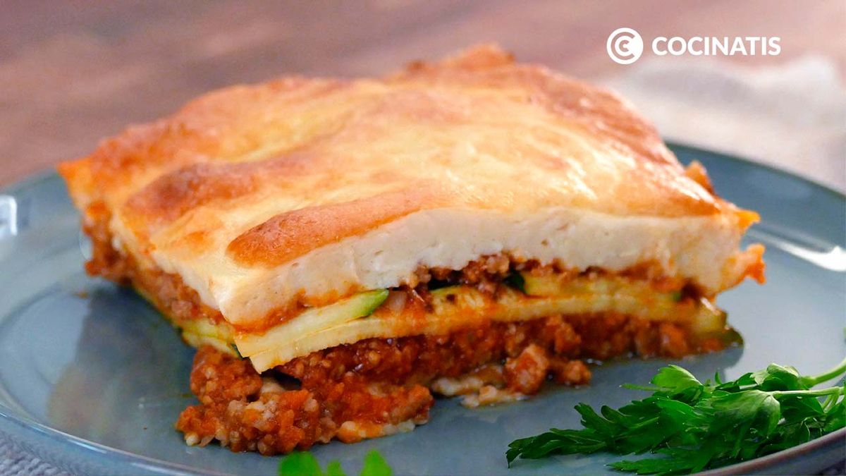 Receta de lasaña de calabacín