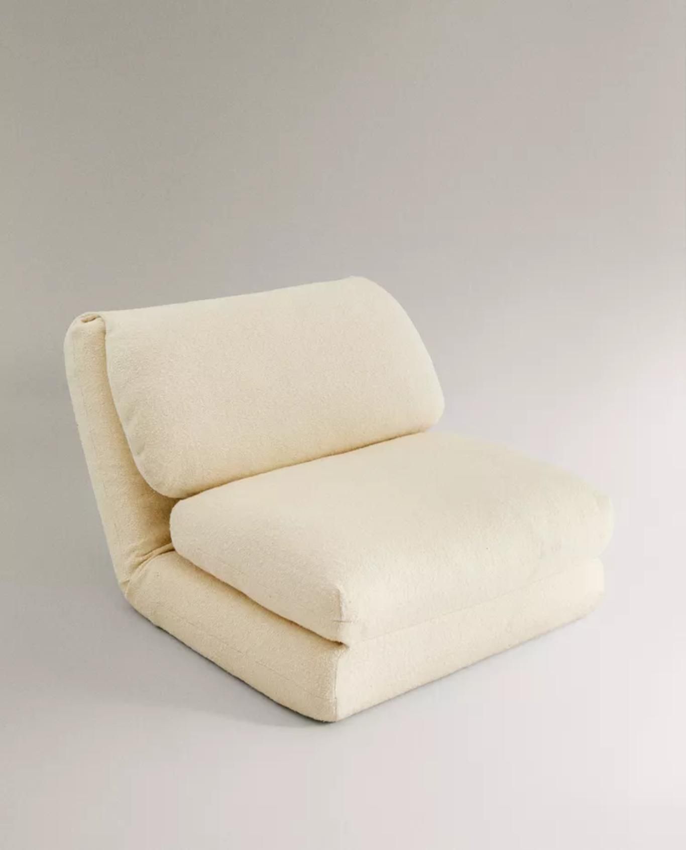 Sillón plegable individual Bouclé.