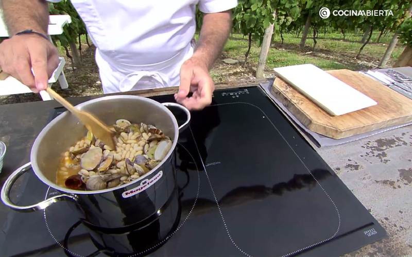 Ten cuidado con el último hervor para que las pochas no se cocinen de más